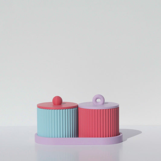 Retro Double Midi Canister Set