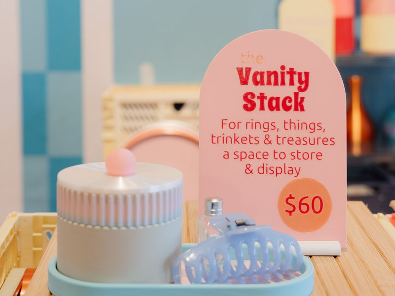 The Vanity Stack at home