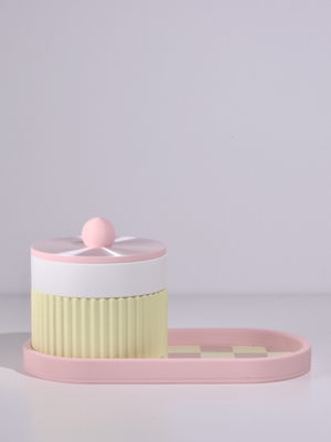 Pink with Lemon/White/Pearl