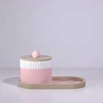 Pistachio with Pink/White