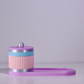 Lilac with Silver/Pink/Blue