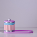 Lilac with Silver/Pink/Blue