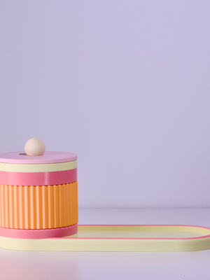 Lemon with Apricot/Pink