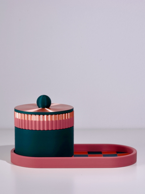 Rose with Emerald/Rose Gold