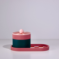  Rose with Emerald/Pink/Rose Gold