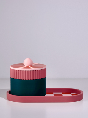 Rose with Emerald/Pink/Rose Gold