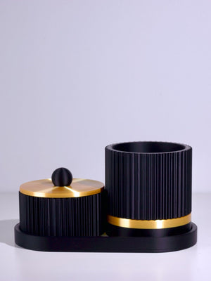 Matte Black with Gold