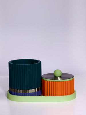 Matcha with Orange/Emerald/Denim/Titanium