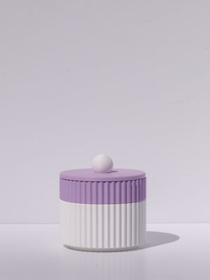 White with Lilac