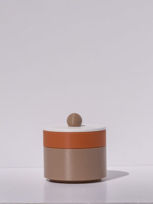 Brown with Orange/Pistachio