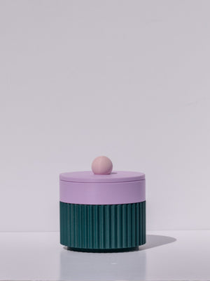 Emerald with Lilac/Pink