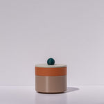 Light Brown with Orange/Pistachio