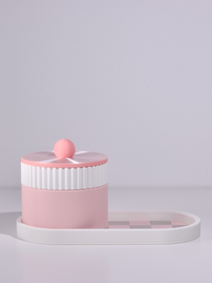 White with Pink/Pearl