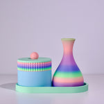 Mint with Blue/Pink/Vibrant Rainbow
