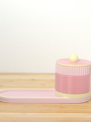 Bubblegum with Pastel Pink/Lemon