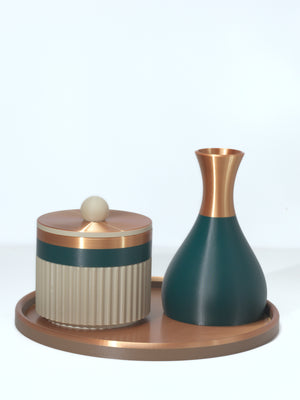 Pistachio with Emerald/Bone/Bronze