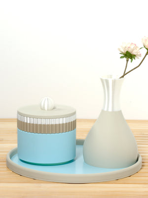 Baby Blue with Pistachio/White/Pearl