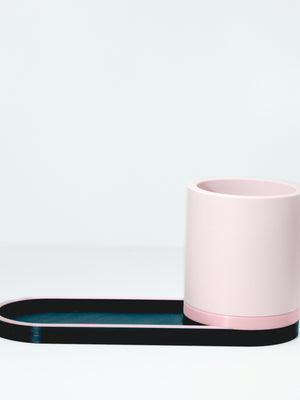 Emerald with Bubblegum/Pastel Pink
