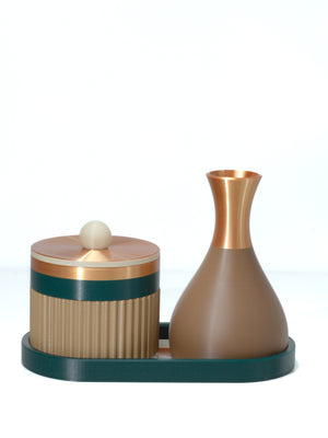 Pistachio with Emerald/Bone/Bronze