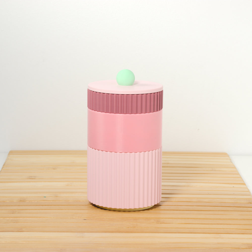 Bubblegum MegaStack with rose, pastel pink and mint, 3D printed by Mewse