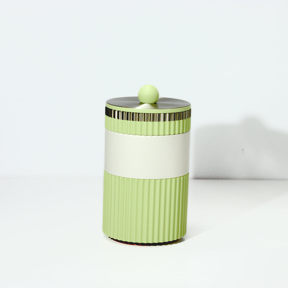 Pistachio MegaStack with matcha and titanium, 3D printed by Mewse
