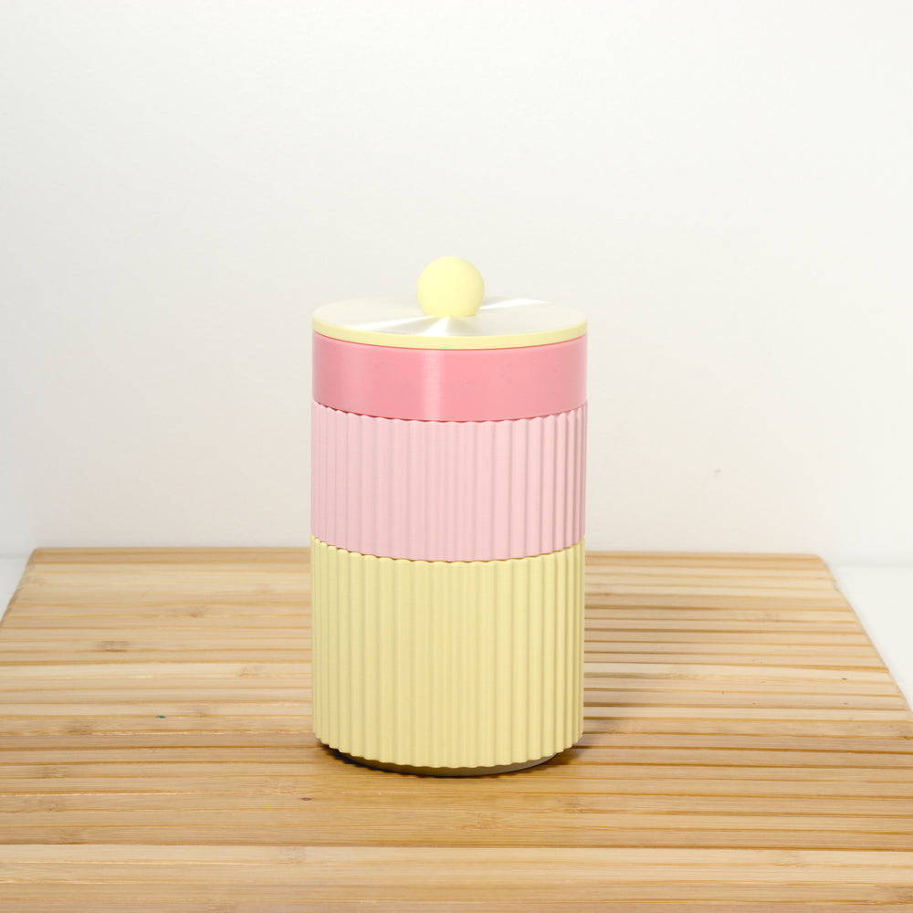 Pastel Pink MegaStack with bubblegum, lemon and pearl, 3D printed by Mewse, view 2