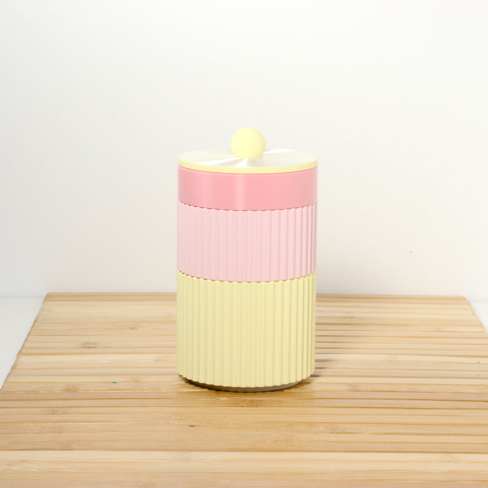 Pastel Pink MegaStack with bubblegum, lemon and pearl, 3D printed by Mewse