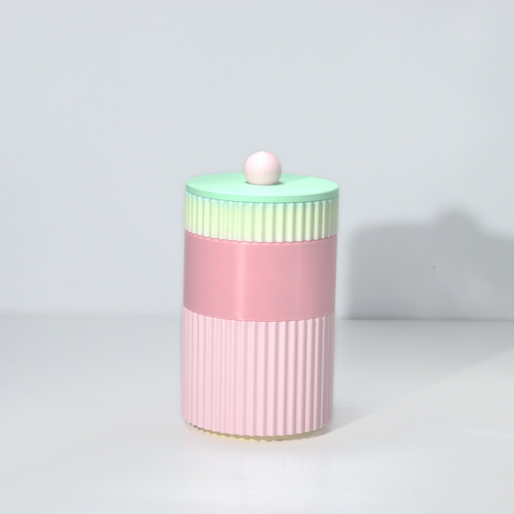 Bubblegum MegaStack with mint, pastel pink and pastel rainbow, 3D printed by Mewse
