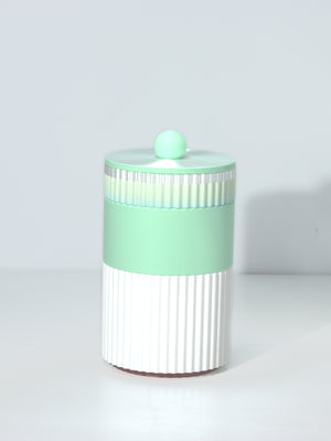 Mint with White/Pastel Rainbow/Pearl