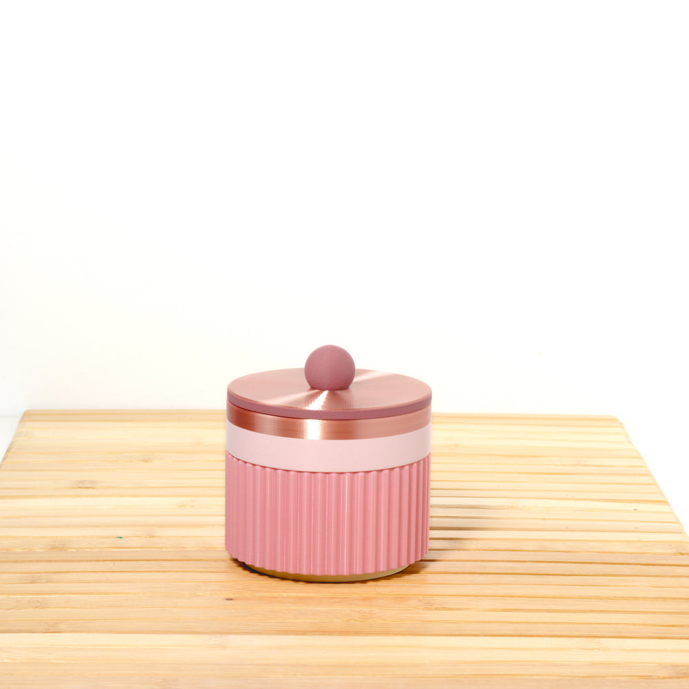 Bubblegum MiniStack with pastel pink, rose and rose gold, 3D printed by Mewse