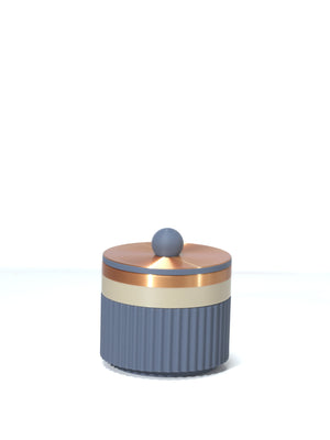Blue Steel with Pistachio/Bronze