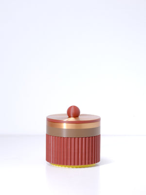 Burgundy with Light Brown/Bronze