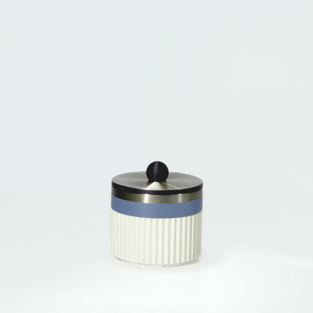 Pistachio MiniStack with blue steel, black and titanium, 3D printed by Mewse