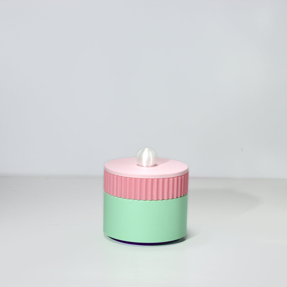 Mint MiniStack with bubblegum, pastel pink and pearl, 3D printed by Mewse