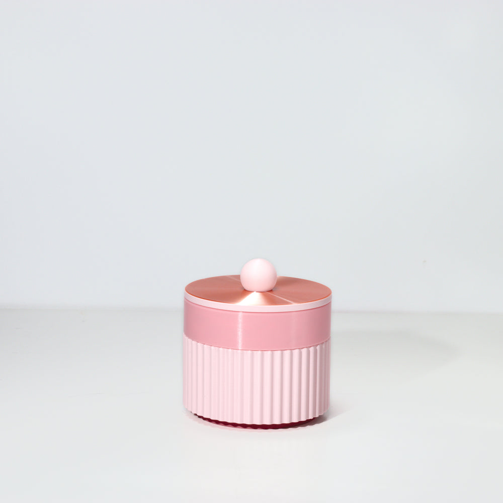Pastel Pink MiniStack with bubblegum and rose gold, 3D printed by Mewse