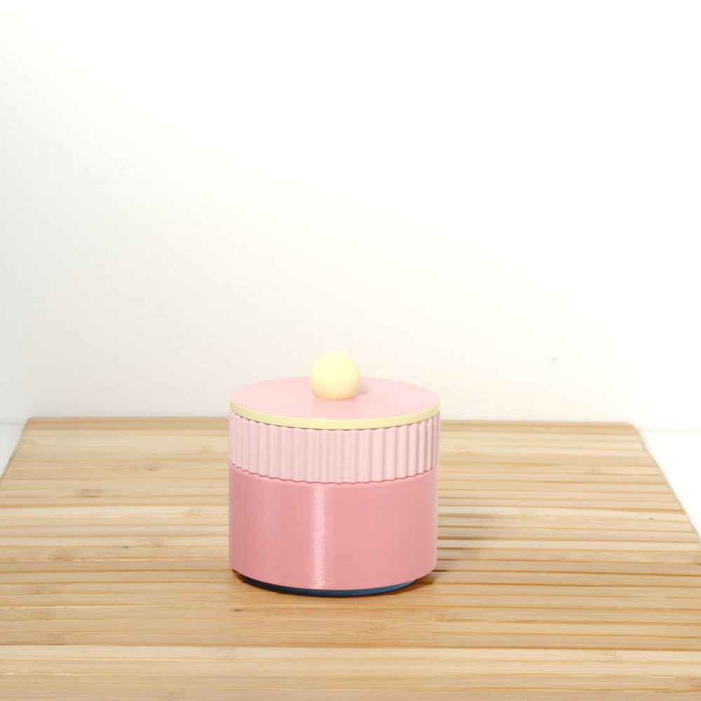 Bubblegum MiniStack with pastel pink and lemon, 3D printed by Mewse
