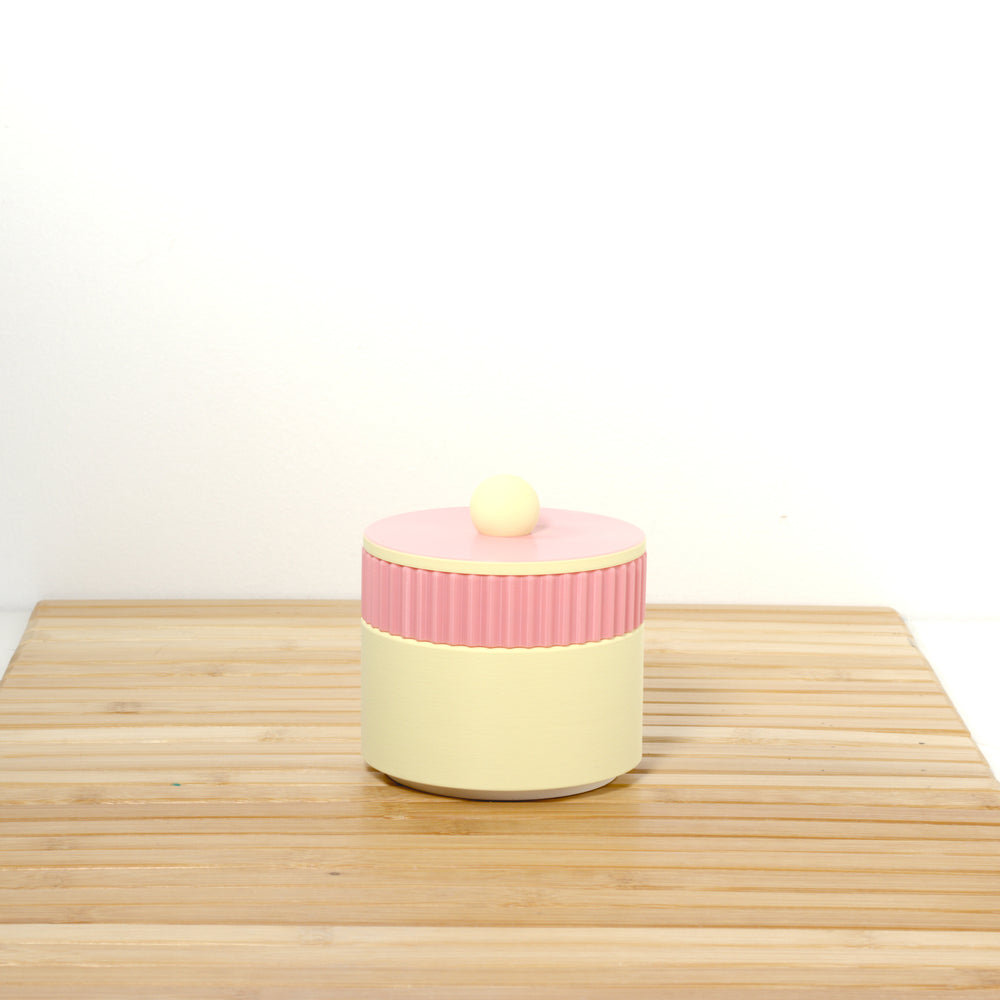 Lemon MiniStack with bubblegum and pastel pink, 3D printed by Mewse