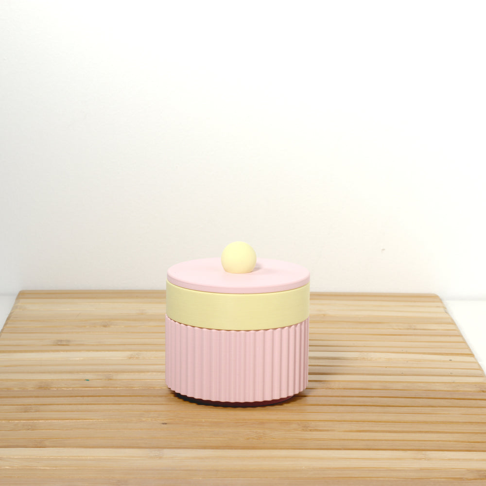 Pastel Pink MiniStack with lemon, 3D printed by Mewse