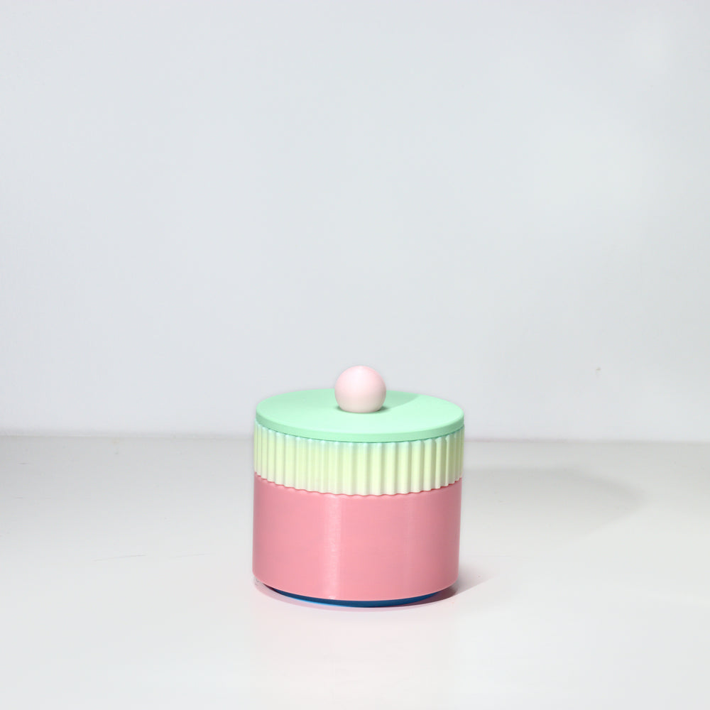 Bubblegum MiniStack with mint, pastel pink and pastel rainbow, 3D printed by Mewse