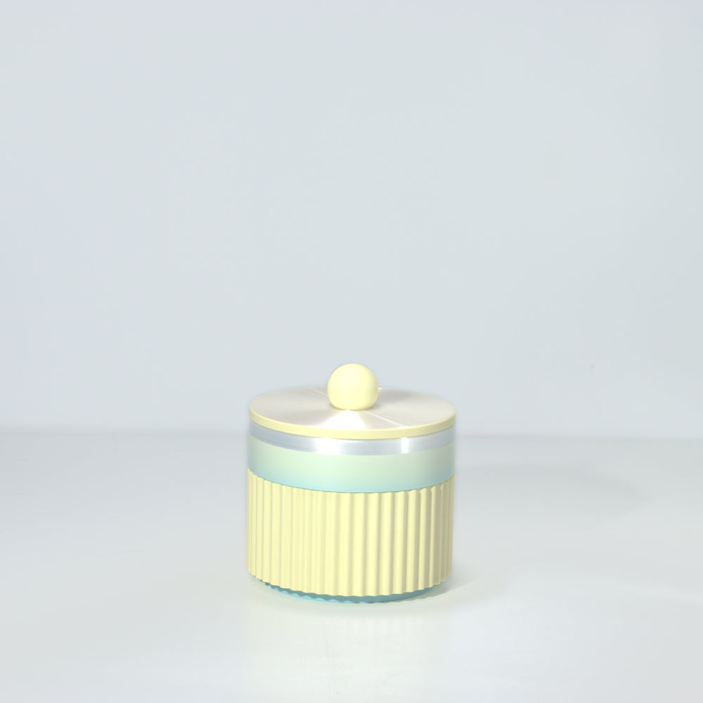 Lemon MiniStack with pastel rainbow and pearl, 3D printed by Mewse