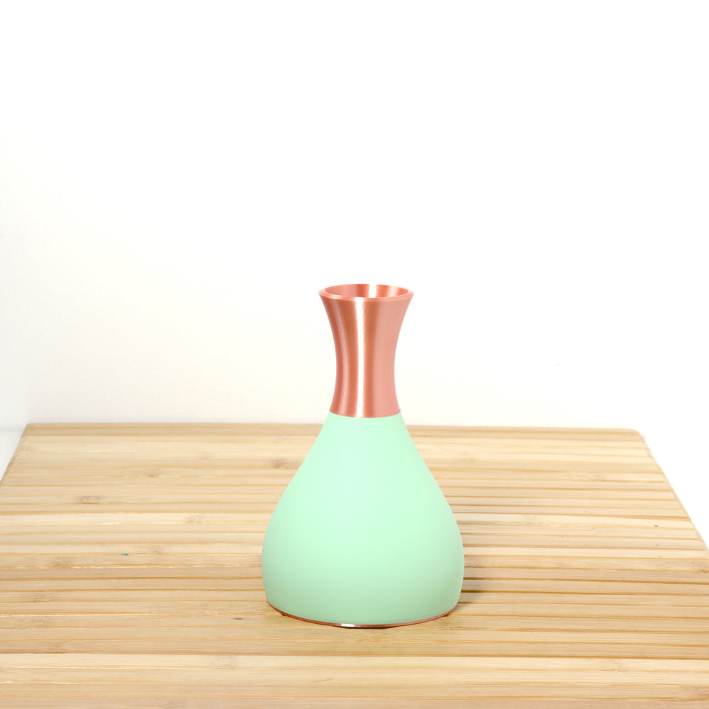 Mint Potions Vase with rose gold, 3D printed by Mewse, view 2