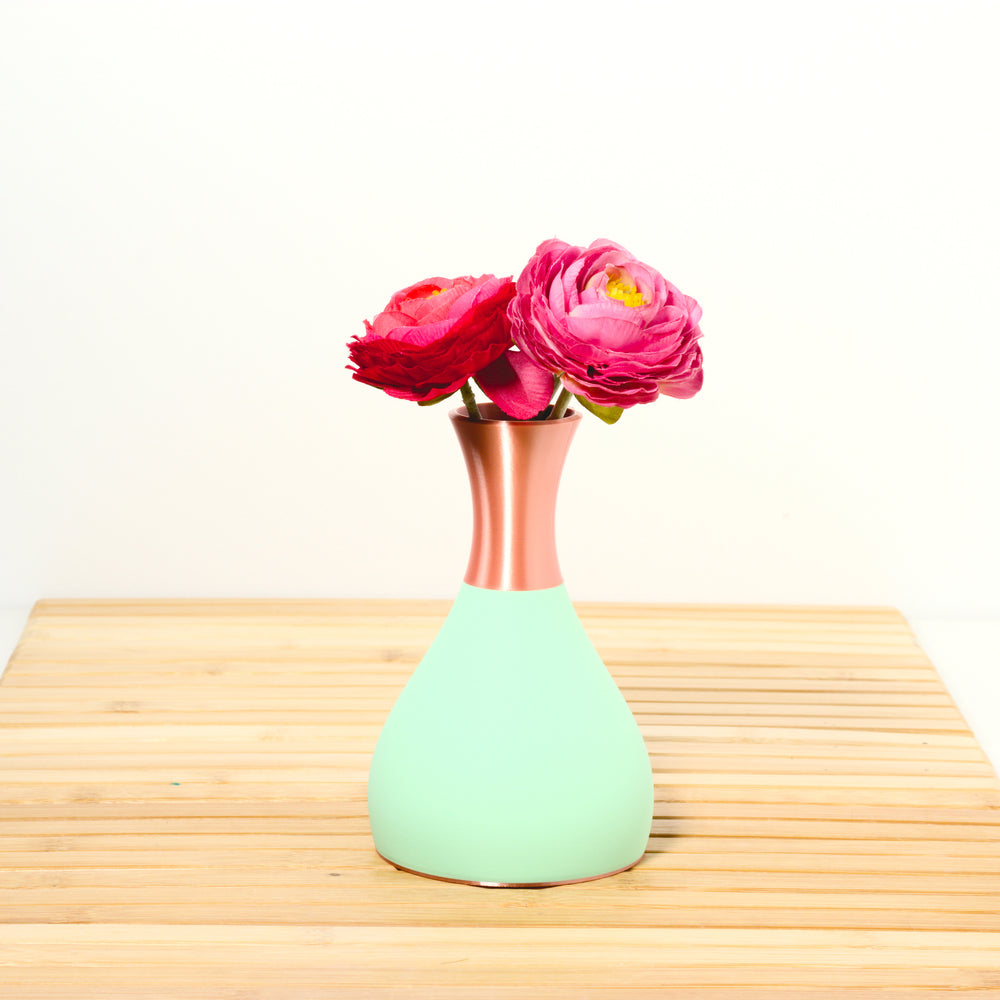 Mint Potions Vase with rose gold, 3D printed by Mewse
