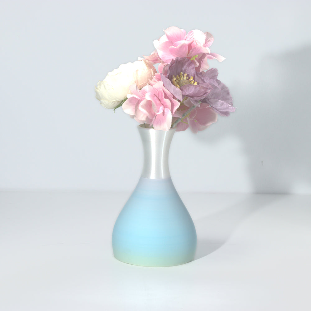 Pastel Rainbow Potions Vase with pearl, 3D printed by Mewse, view 3
