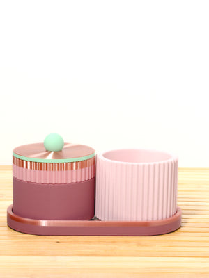 Rose with Pastel Pink/Mint/Rose Gold