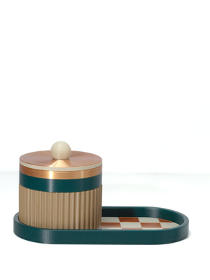 Pistachio with Emerald/Bone/Bronze
