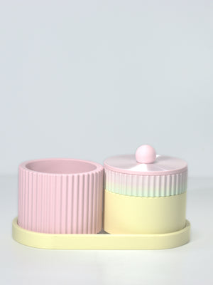 Lemon with Pastel Pink/Pastel Rainbow/Pearl